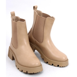 Bottines Chelsea montantes Rumer Kaki - Inello beige 1