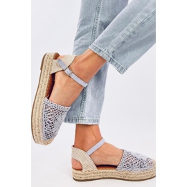 Sandales espadrilles ajourées Premat Violet - Inello 2
