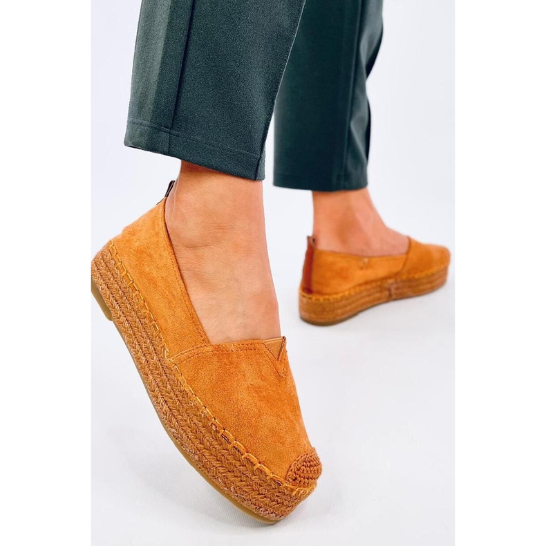 Espadrilles à semelle épaisse Poulain Camel - Inello brun 1