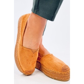 Espadrilles à semelle épaisse Poulain Camel - Inello brun 2