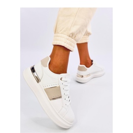 Holms Baskets plateforme beiges - Inello blanche 1