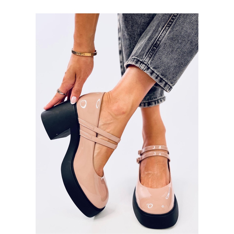 Escarpins à talons larges Lorai Kaki - Inello beige 1