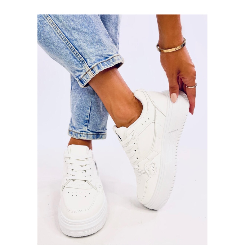 Baskets femme Tixis All White - Inello blanc 2