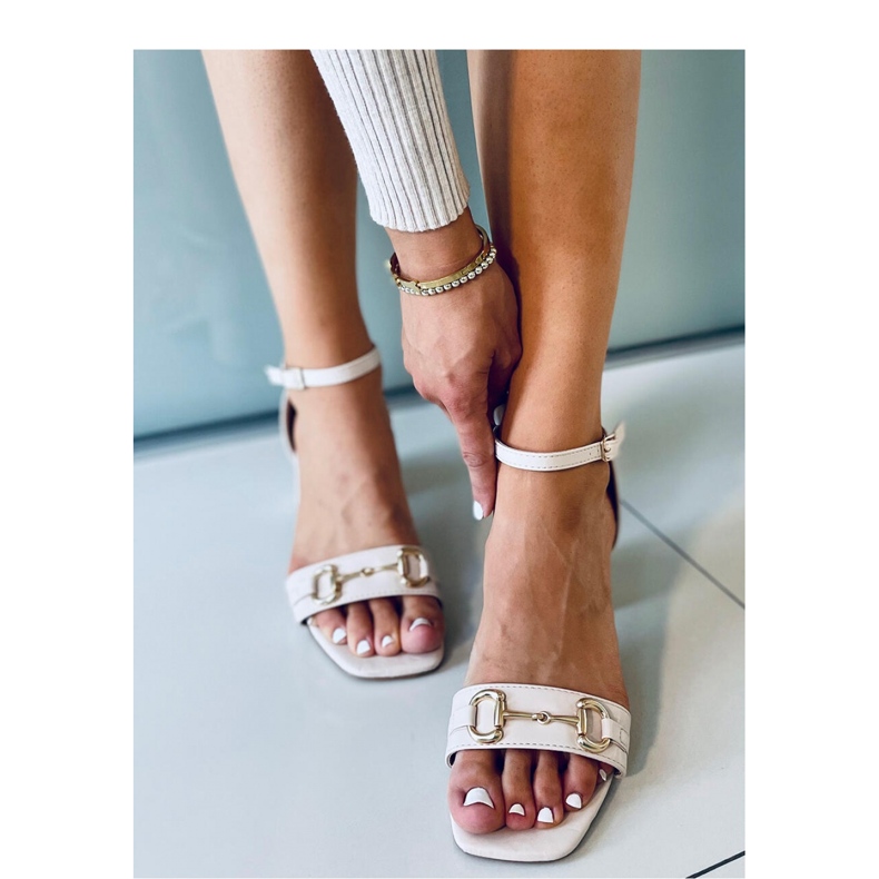 Ksenia Sandales à talons beiges 2