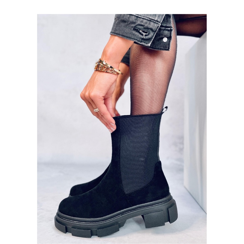 Magers Bottines Chelsea montantes noires 2