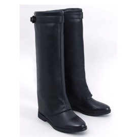 Annse Bottines double coupe noires - Inello le noir 1
