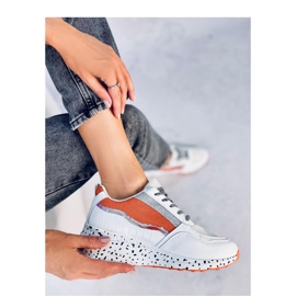 Chaussures de sport femme Milano Orange - Inello blanc 1