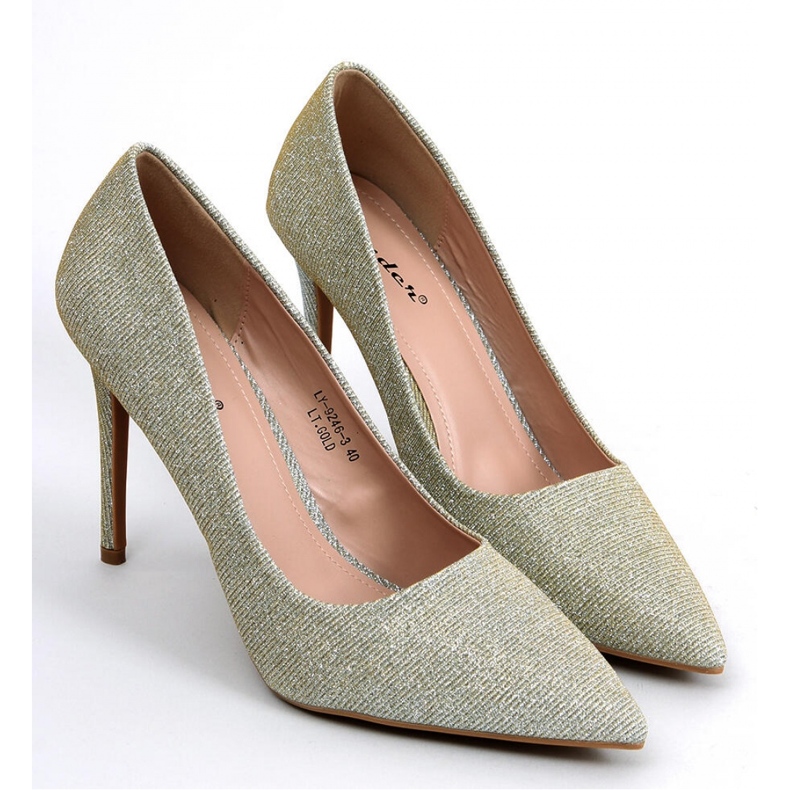 Escarpins femme opalescents Anabelle LT.GOLD - Inello jaune 1