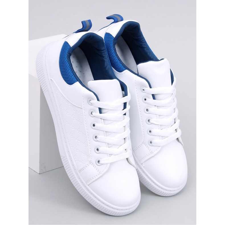 Baskets femme BLANC/BLEU ROI blanche 1 Baskets femme BLANC/BLEU ROI blanche 1