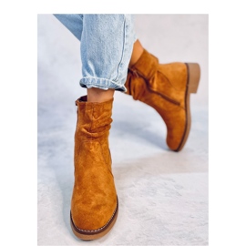 Bottines à volants Bracy Camel brun 2