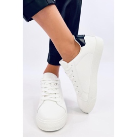Baskets femme noires blanche 2