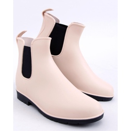 Bottines Chelsea femme beiges 1
