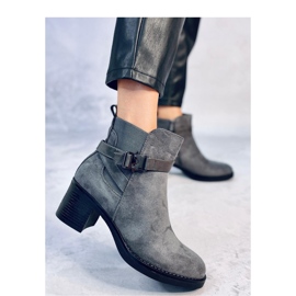 Bottines à talon stable Yonda Gris - Inello 2