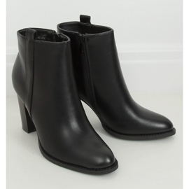 Bottines classiques noires à talons hauts UK08P Noir - Inello le noir 1