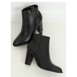 Bottines classiques noires à talons hauts UK08P Noir - Inello le noir 3