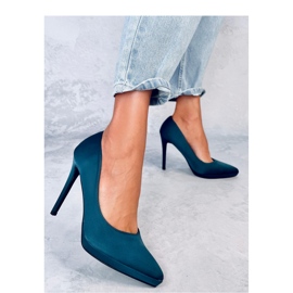 Escarpins à talons verts 1