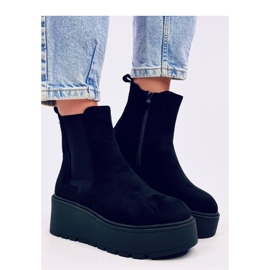 Bottines Chelsea plateforme Ronda Noir - Inello le noir 1