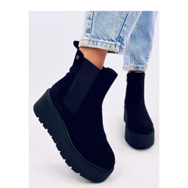 Bottines Chelsea plateforme Ronda Noir - Inello le noir 2
