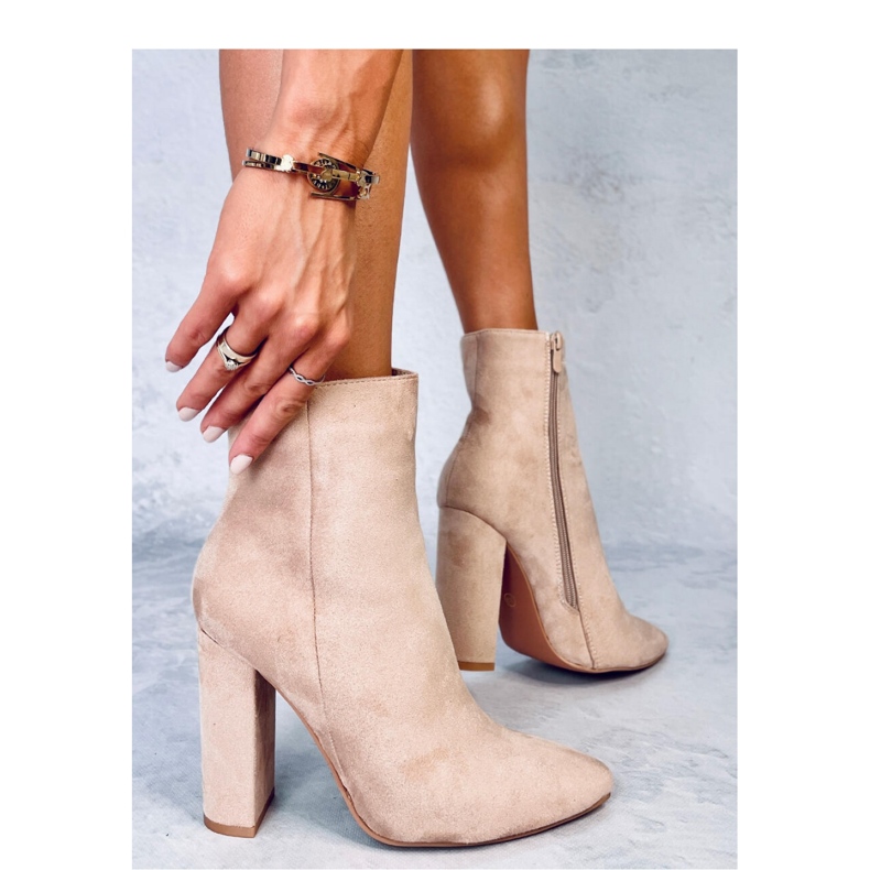 Bottines à talons Rivers kaki - Inello beige 2