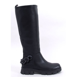 Bottines femme avec chaîne Guest Noir - Inello le noir 2