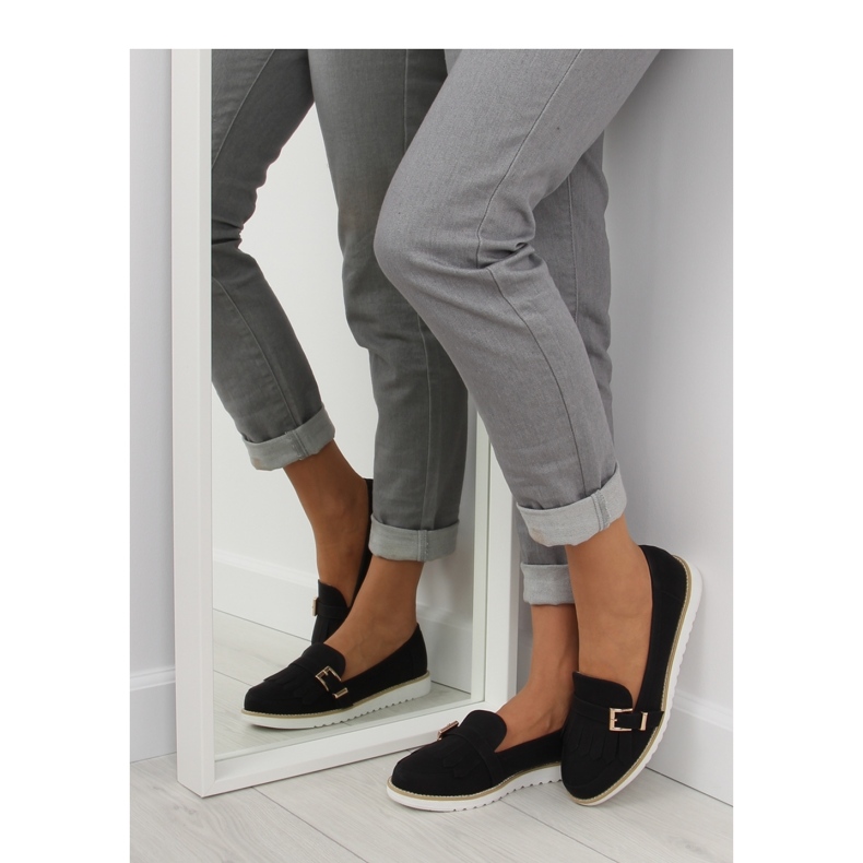 Mocassins noirs pour femmes 2