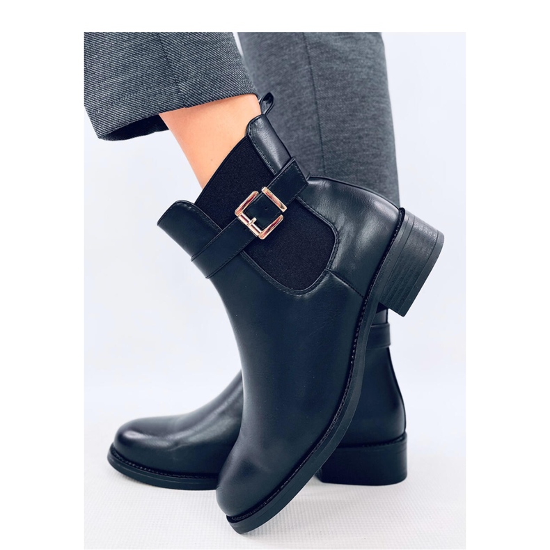 Bottines Chelsea classiques pour femmes Noir 1