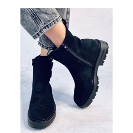 Bottines Chelsea en daim noir le noir 3