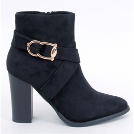 Janisa Bottines à talons noires - Inello le noir 1
