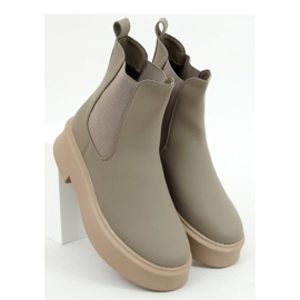 Bottines Chelsea vert kaki à semelle épaisse 1