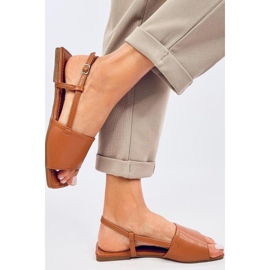 Sandales femme camel brun 2