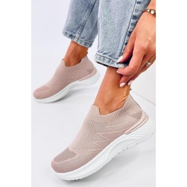 Chaussures de sport chaussettes roses 1
