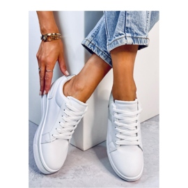 Baskets compensées vertes blanche 2
