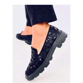 Mocassins ajourés noirs le noir 1