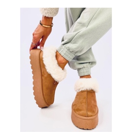 Bottines de neige courtes Yogi Camel avec fourrure - Inello brun 2