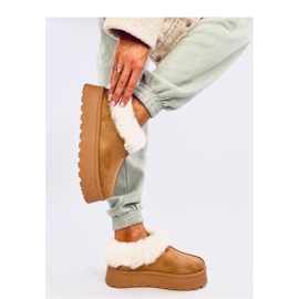 Bottines de neige courtes Yogi Camel avec fourrure - Inello brun 3