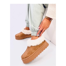 Bottines de neige courtes Yogi Camel avec fourrure - Inello brun 4