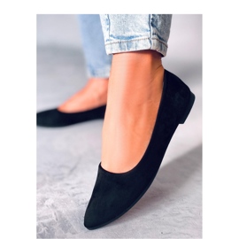 Ballerines avec empiècement en cuir Keys Noir - Inello le noir 4