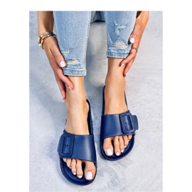 Tongs en caoutchouc D.BLUE avec boucle bleu 1
