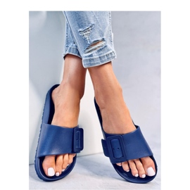 Tongs en caoutchouc D.BLUE avec boucle bleu 3