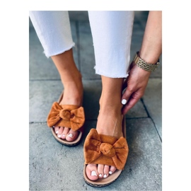 Sandale tongs en liège Kiara Camel - Inello brun 3