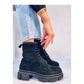 Baggers Dazy en daim noir - Inello le noir 4