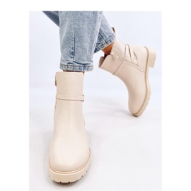 Bottines Chelsea classiques beiges pour femmes 2