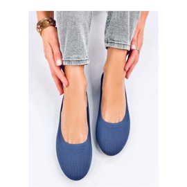 Ballerines chaussettes bleues 1