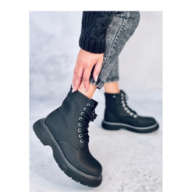 Bottines noires à lacets le noir 1