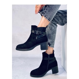 Yonda Bottines noires à talon stable - Inello le noir 2