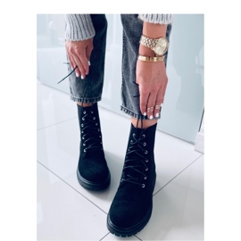 Vecna ​​​​Bottines à lacets Worker noires - Inello le noir 2