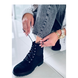 Vecna ​​​​Bottines à lacets Worker noires - Inello le noir 4
