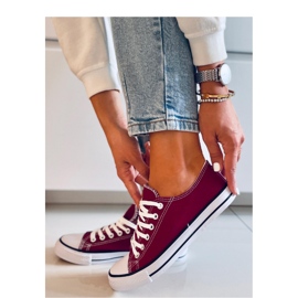 Baskets femme Classic Wine rouge 1