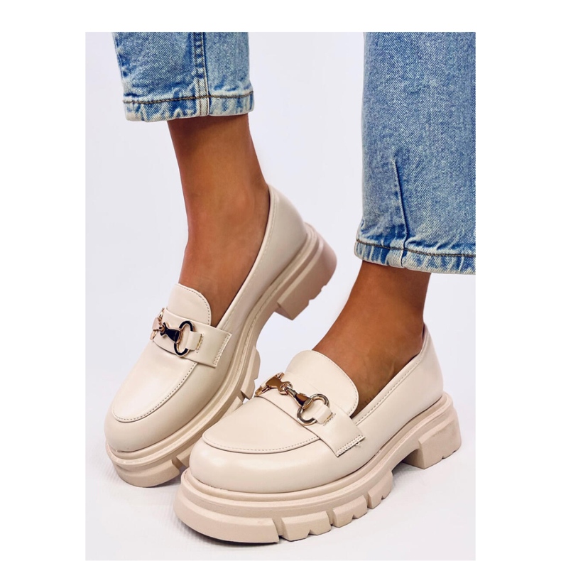 Mocassins semelle haute Kyress Beige - Inello 1