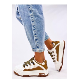 Baskets femme Allman Camel - Inello brun 3